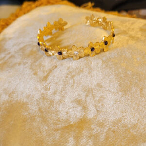 Bracelet « fleuraison d&rsquo;indigos et d&rsquo;astre »